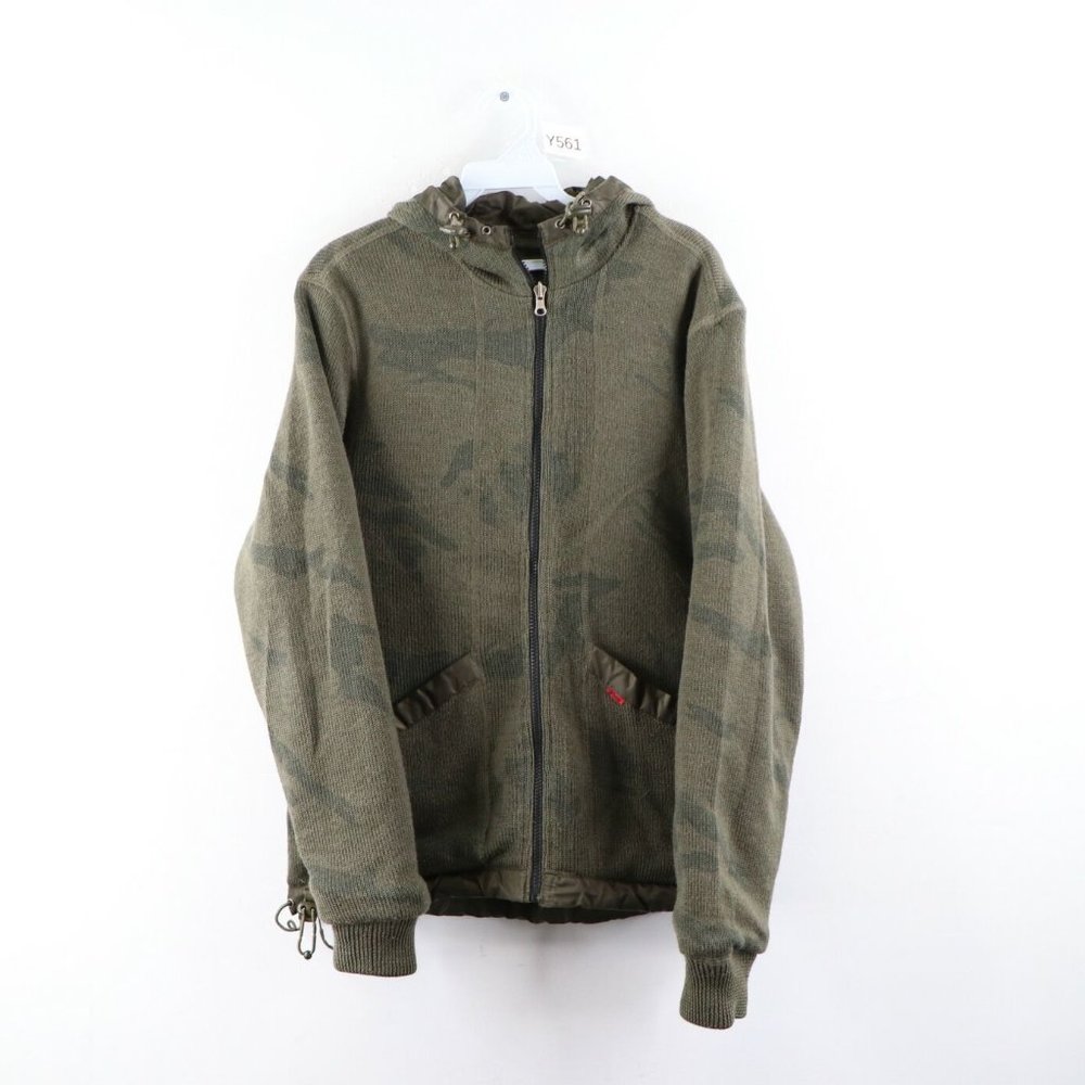Schott Nyc Reversible Camouflage Hooded Jacket